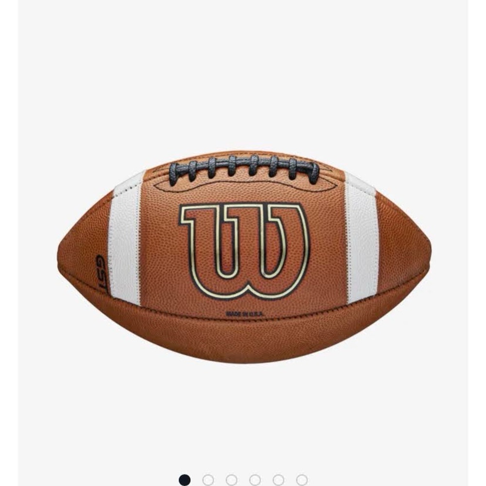 WILSON GST 1003 NCAA/NHSF Leather Game Football - NEW w bowl game logo - Picture 4 of 8